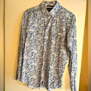 Men’s Panhandle Slim Roughstock diamond pearl snap shirt LARGE